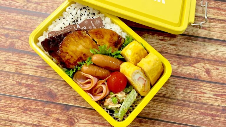 【旦那弁当】お弁当作ります【ぶりの照り焼き】