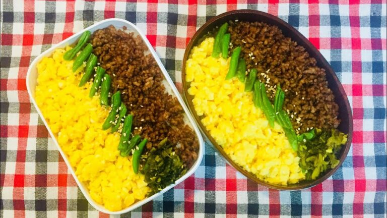 【旦那弁当】一手間で冷めても美味しい【3色そぼろ弁当】