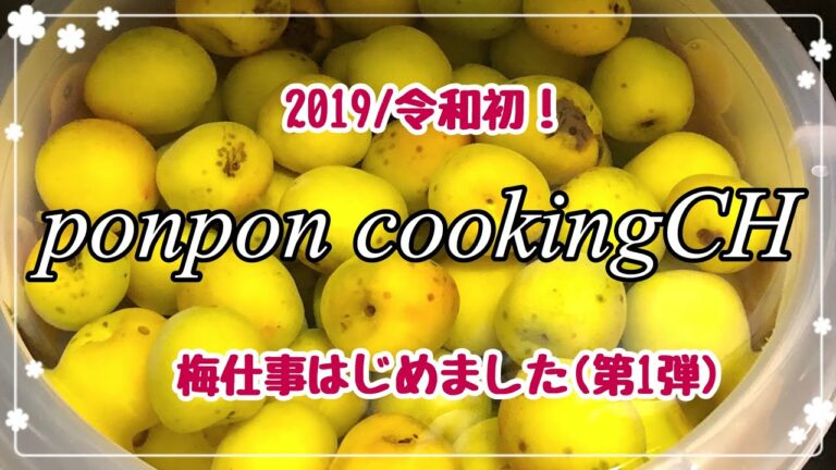 【梅仕事】梅仕事はじめましたˊᵕˋ