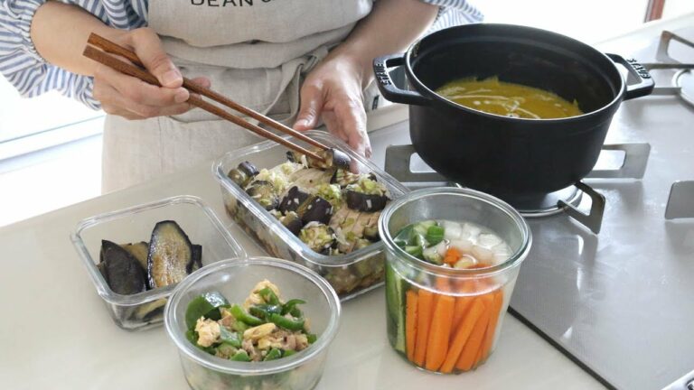 【ゆるっと作り置き】1時間以内に出来る!美味しい作り置きおかず5品