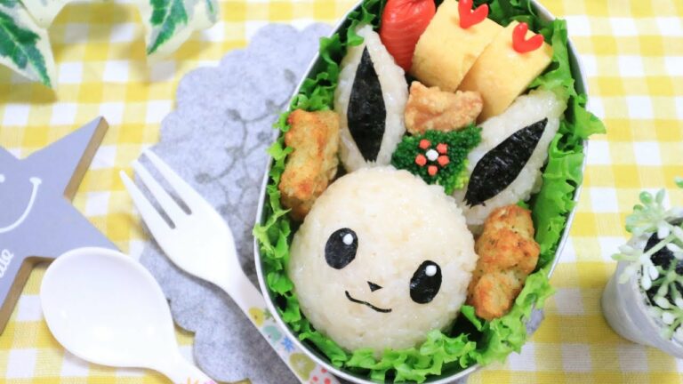 イーブイ の お弁当 【 ポケモン / キャラ弁 】How to make Japanese Cute Bento of Eevee Pokémon