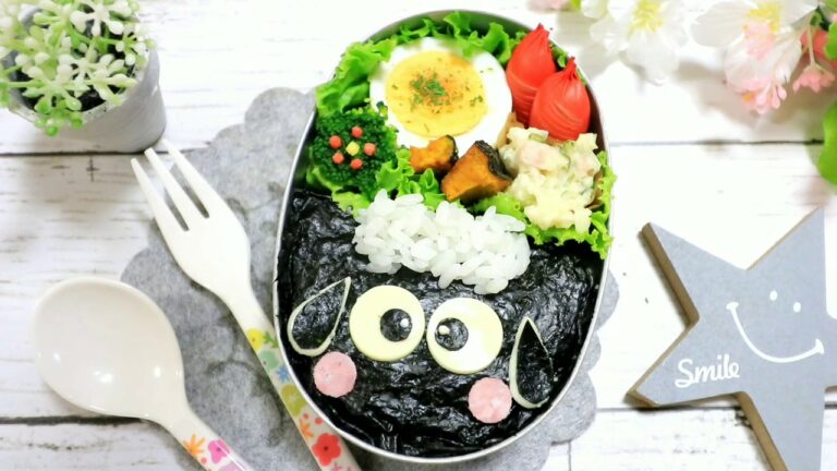 簡単!ひつじのショーン 弁当 【 キャラ弁 / 顔弁 】How to make Japanese Bento of Sean Sheep