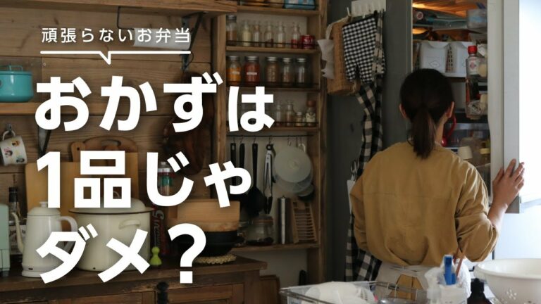 【お弁当作り】おかずは1品じゃダメ?肉じゃが弁当bento#672