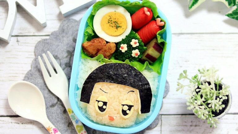 チコちゃん の お弁当 【 キャラ弁 / チコちゃんに叱られる! 】How to make Japanese Bento of Chico