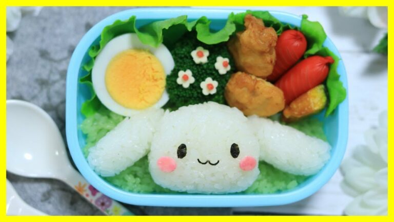 シナモロール の お弁当 【 キャラ弁 / サンリオ 】How to make Japanese Cute Bento of Cinnamoroll
