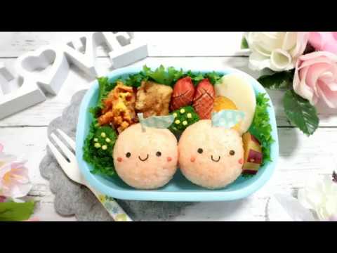 【 キャラ弁・デコ弁 】リンゴちゃん の お弁当 【 obento /charaben 】Japanese Cute Bento Box / Apple / りんご / 秋 / autumn