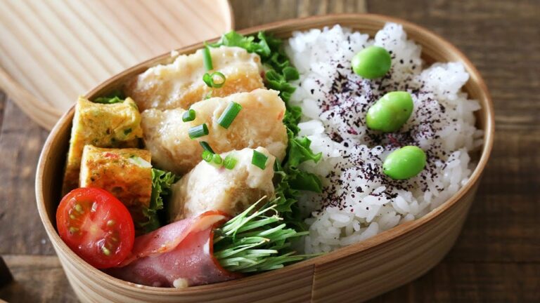 【お弁当】たった3品の簡単・節約な鶏マヨ弁当の作り方bento#598