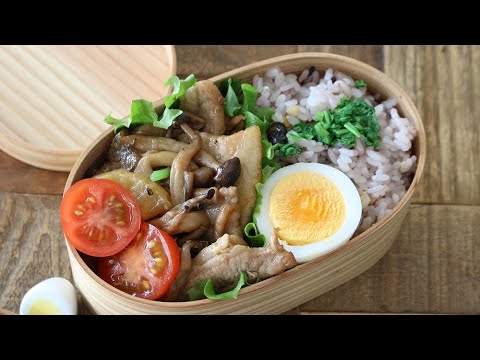 【お弁当作り】簡単2品おかずの豚バラ大根の甘辛炒め弁当bento#563