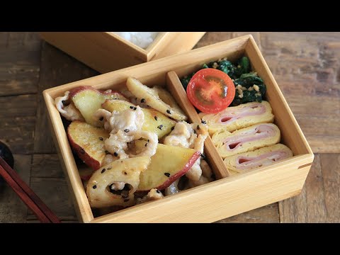 【お弁当作り】たった3品の簡単炒め物弁当bento#538