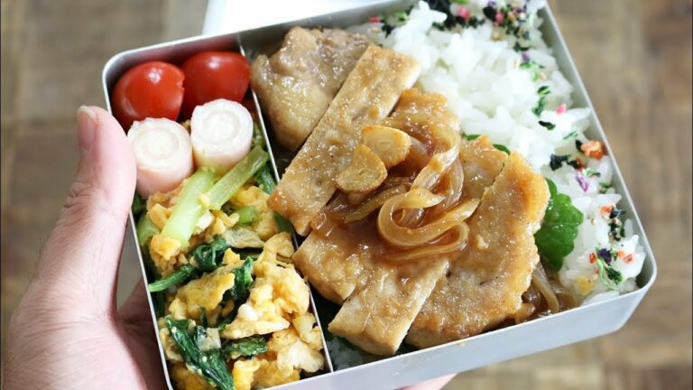 【お弁当作り】たった3品の簡単で美味しいスタミナ弁当bento#528