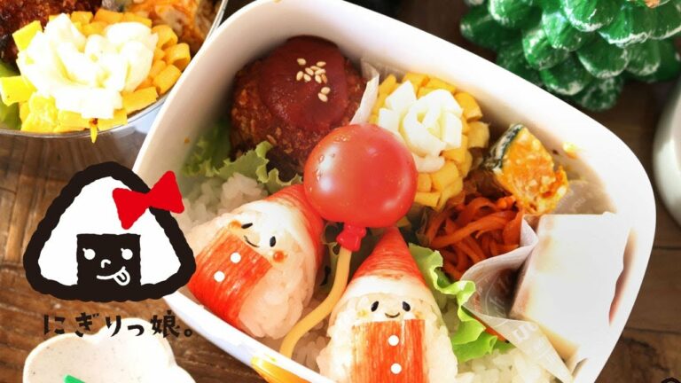 【親子弁】こにぎりサンタとメンチカツ弁当obento【お弁当作り】#378