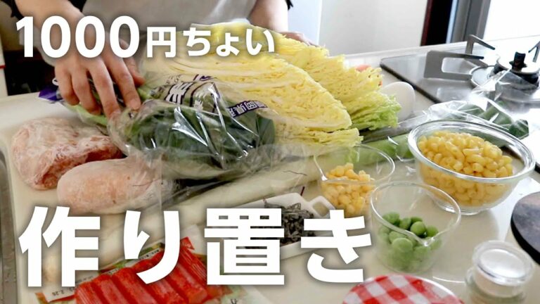 【ゆるっと作り置き5品】1000円ちょいで!家族が喜ぶ体に優しいコスパ最高のおかず