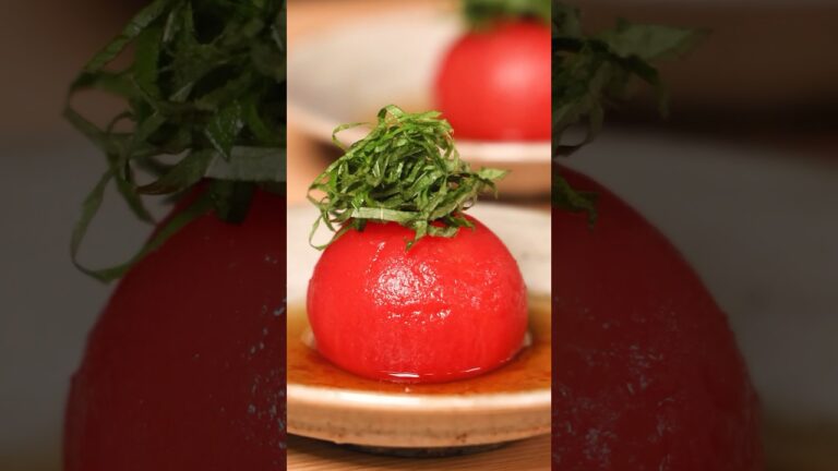 【ジューシー♪】丸ごとトマトおひたしの作り方 #shorts 【ジューシー♪】丸ごとトマトおひたしの作り方 #shorts