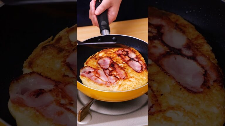 【レッツデブエット!】ベーコンチーズホットケーキの作り方 #shorts 【レッツデブエット!】ベーコンチーズホットケーキの作り方 #shorts