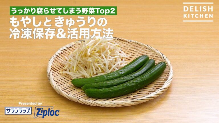 うっかり腐らせてしまう野菜Top2　もやしときゅうりの冷凍保存＆活用方法｜ How to Keep Bean Sprouts And Cucumber In A Freezer