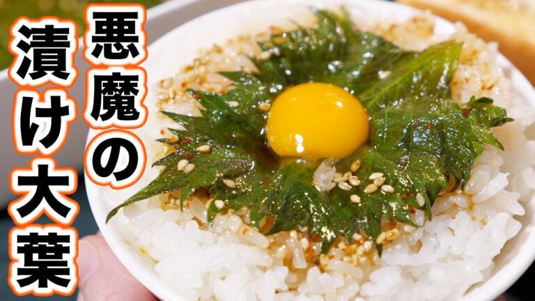 【調味料に漬けるだけ!】やべぇ美味しさ・・・悪魔の漬け大葉の作り方【kattyanneru】 【調味料に漬けるだけ!】やべぇ美味しさ・・・悪魔の漬け大葉の作り方【kattyanneru】