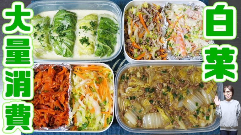 【白菜大量消費】白菜で作り置き 6品の作り方【kattyanneru】 【白菜大量消費】白菜で作り置き 6品の作り方【kattyanneru】