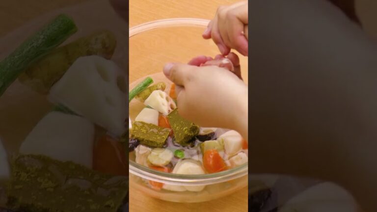 【包丁いらずで楽チン】和風野菜のレンジカレーの作り方 #shorts