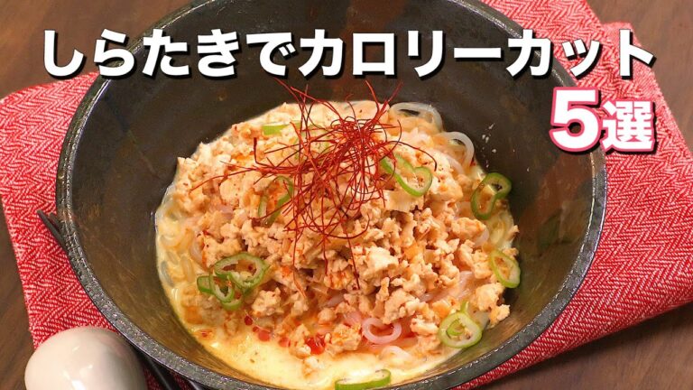 【少しでもカロリーカットしたい時に】しらたき活用レシピ5選 【少しでもカロリーカットしたい時に】しらたき活用レシピ5選