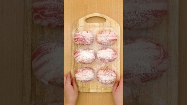 【間違いない組み合わせ】肉巻きキムチーズおにぎり #shorts 【間違いない組み合わせ】肉巻きキムチーズおにぎり #shorts