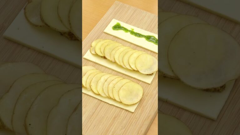 【パーティーにおすすめ!】フラワーポテトパイ【くるくる】#Shorts 【パーティーにおすすめ!】フラワーポテトパイ【くるくる】#Shorts