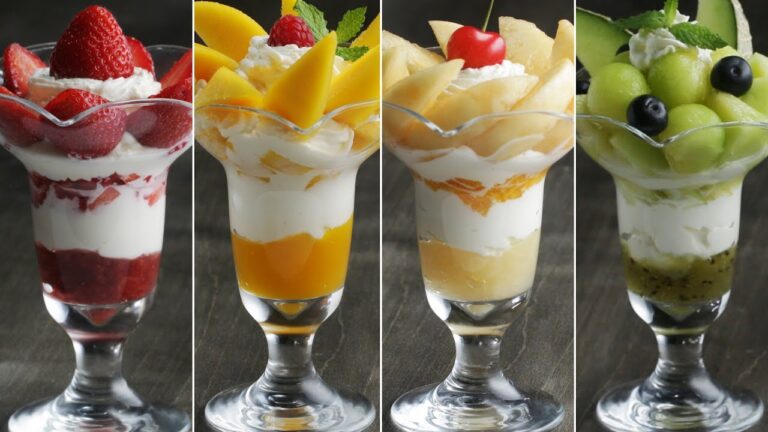 ぜんぶ食べたい❤️ 4種のフルーツパフェ ぜんぶ食べたい❤️ 4種のフルーツパフェ