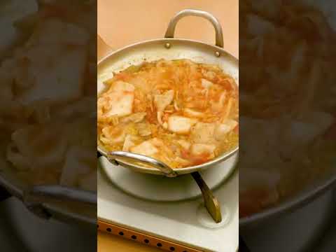 【簡単！旨辛！】豚キムもやし鍋の作り方 #Shorts