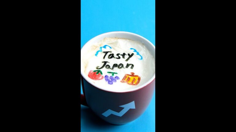 【すごくない？】フードペンでオブラートにアートで「オブアート」 / Latte Art with Food Pens #shorts