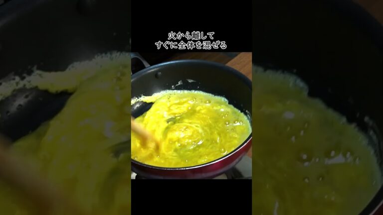 【材料卵2個だけ】もう二度とトントンしなくていい。世界一実用的でウマい【至高のオムレツ】#shorts