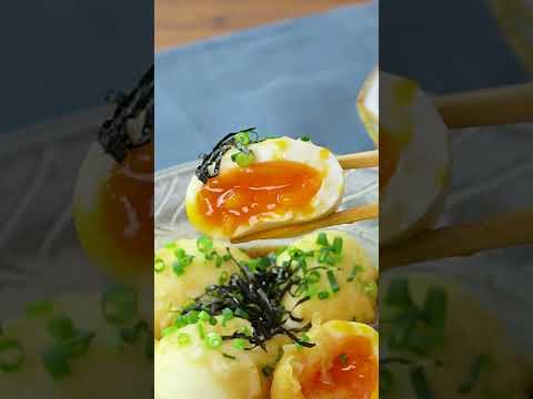 【黄身トロッ】半熟揚げだし卵の作り方 #Shorts