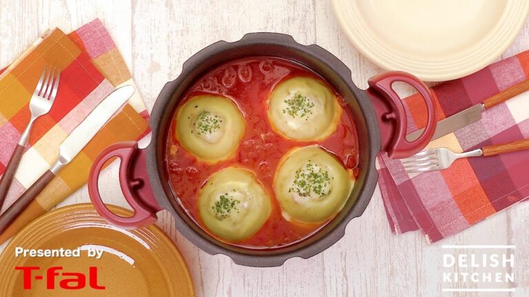 簡単柔らか♪肉詰め玉ねぎのトマト煮込み | How To Make Stuffed Onion With Tomato Sauce 簡単柔らか♪肉詰め玉ねぎのトマト煮込み | How To Make Stuffed Onion With Tomato Sauce