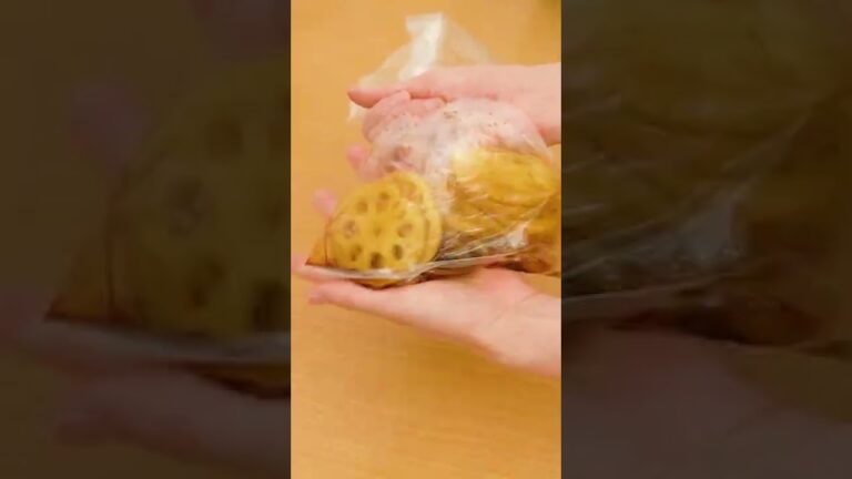 【具材1つ】れんこんのにんにく醤油揚げの作り方 #Shorts