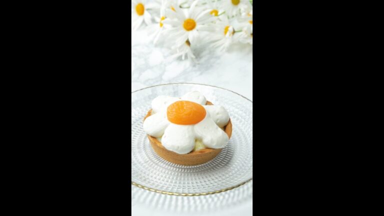 【SNS映え間違いなし】カフェ風！おしゃれでかわいいデイジータルト / Daisy Tart #shorts
