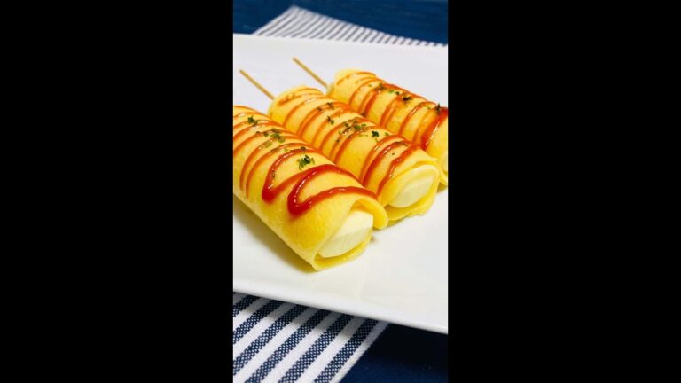 【揚げない!〇〇でチーズドッグ!?】すぐに作れる簡単おやつ♪ / Egg Cheese Rolls #shorts 【揚げない!〇〇でチーズドッグ!?】すぐに作れる簡単おやつ♪ / Egg Cheese Rolls #shorts