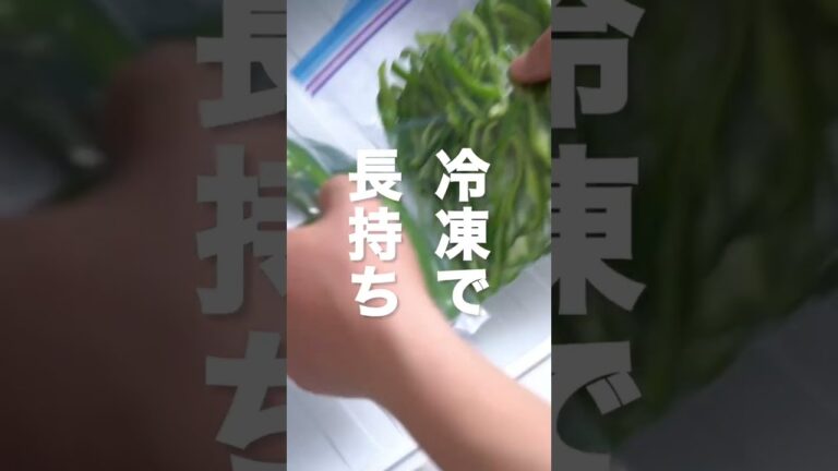 【長持ち】ピーマンの冷凍保存方法 #Shorts