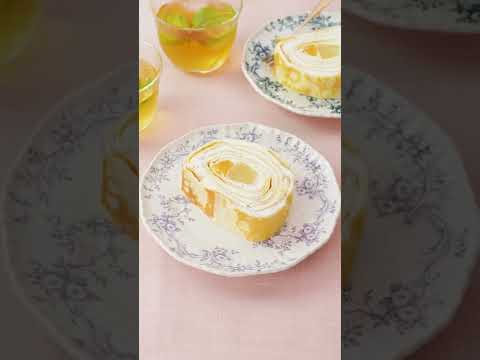 【卵焼き器で】クレープロールケーキの作り方 #Shorts 【卵焼き器で】クレープロールケーキの作り方 #Shorts