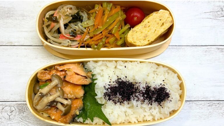 【ひとり暮らしの節約】「1週間750円」作り置きで朝は楽して詰める節約2段弁当|30代|会社員|10分弁当|鮭の味噌バター焼き|鶏皮の中華炒め 【ひとり暮らしの節約】「1週間750円」作り置きで朝は楽して詰める節約2段弁当|30代|会社員|10分弁当|鮭の味噌バター焼き|鶏皮の中華炒め