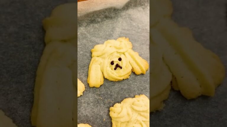 【きゅん♡】プードルクッキーの作り方 #Shorts