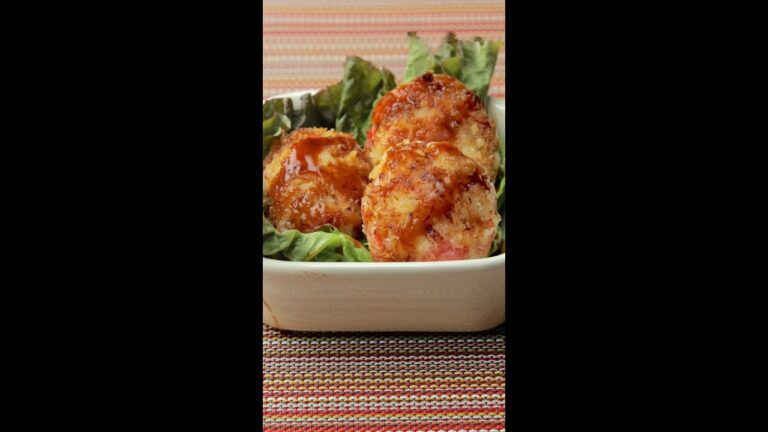 【カニカマで作る簡単レシピ】カニクリーム風コロッケ / Cream Croquette with Crab Sticks #shorts