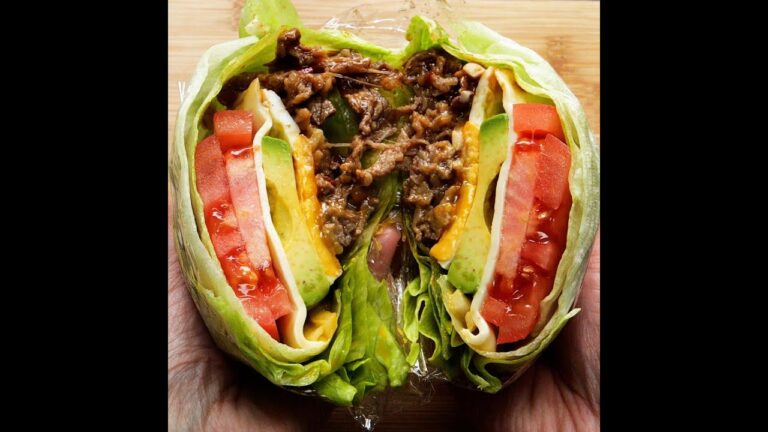 レタスバーガー♡めっちゃ流行ってるみたい！ / Beef Lettuce Wraps #Shorts