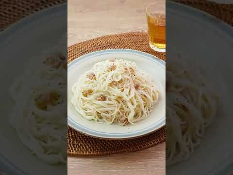 【ただ和えるだけ】ツナ缶そうめんの作り方 #Shorts