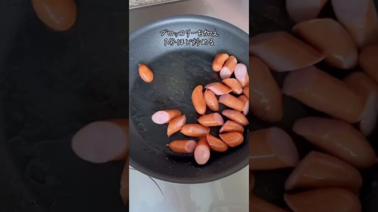 パパッと完成！ブロッコリーとウィンナーのマヨだし炒め♡  #shorts #簡単レシピ