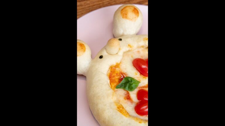 【何に見える？】ピザの耳をどうぶつの耳にしたら可愛すぎた... / Bear Pizza #shorts