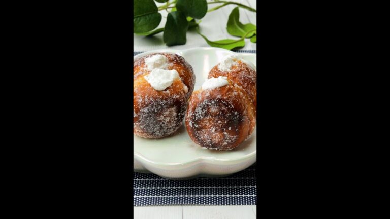 あの薄皮クリームパンをドーナツに♡簡単すぎて神!! / Custard Bread Donuts #Shorts あの薄皮クリームパンをドーナツに♡簡単すぎて神!! / Custard Bread Donuts #Shorts