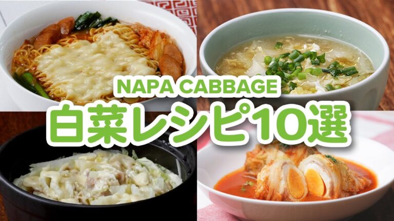 【大量消費】ロール白菜からミルフィーユ鍋まで！白菜レシピ10選 / 10 Napa Cabbage Recipes