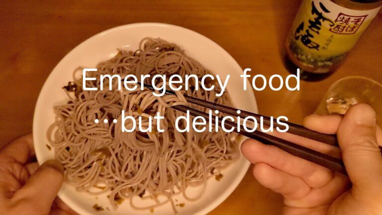 【非常食】カセットコンロと麺 ”冷やし高菜和え蕎麦” 【非常食】カセットコンロと麺 ”冷やし高菜和え蕎麦”