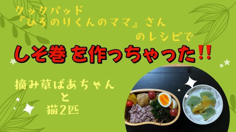 しそ巻を作っちゃった‼️