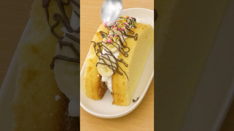 【これなら1ホール分食べられそう】チョコバナナハーフケーキ【市販のスポンジで】