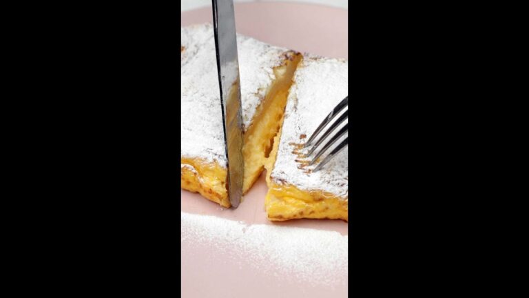 【甘いは正義！】韓国風カスタードフレンチトースト / Korean-Style Custard French Toast #shorts