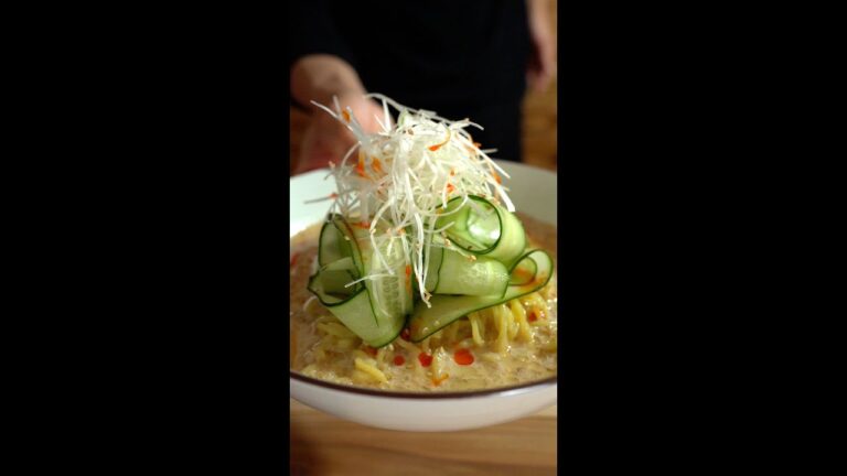 【冷やし豆乳坦々麺】5分で作れる冷たいラーメン/豆乳ヘルシースープ